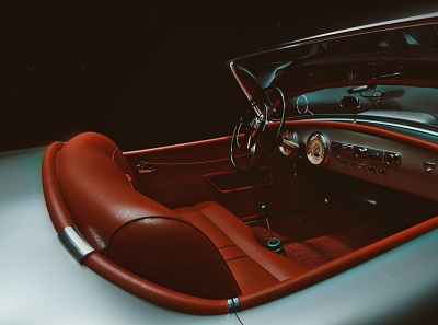 Nash Healey Vintage Car 3d 3dart blender car design rendering