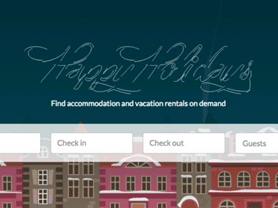Happy holidays - SVG Animation animation design gif holidays svg typography