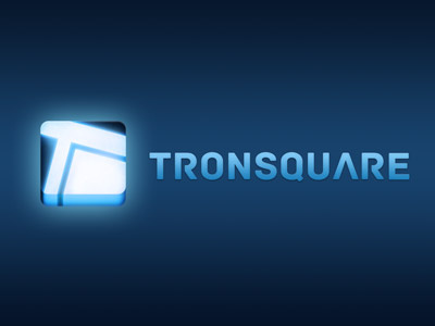 Tronsquare Logo Lock app blue design logo logotype mobile