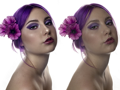 Purple girl retouch retouch retouche photo retoucher retouching