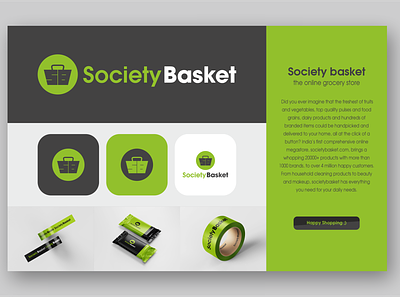 Society Basket brand design brand identity branding design graphic design icon illustration logo minimal ui vector