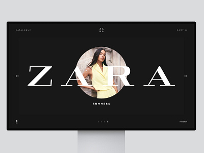 Z A R A - f a s h i o n animation brand design brand identity branding graphic design minimal motion graphics ui