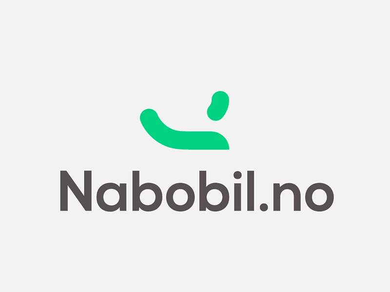 Nabobil.no logo car car sharing logo neighbour rent sharing