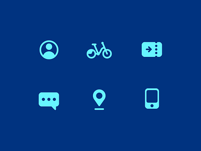 Oslo City Bike icons