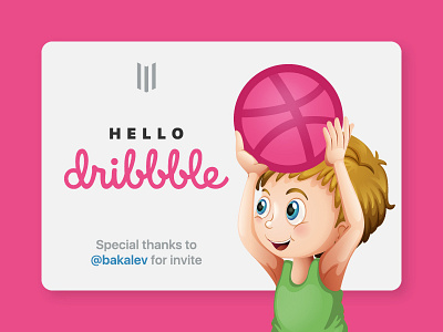 Hello Dribbble! first shot game graphic design illustration invite