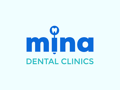 Mina Dental Clinics brand clinic logo dental dentist design tooth