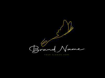 butterfly branding design logo