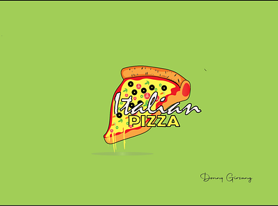 PIZZA branding design illustration