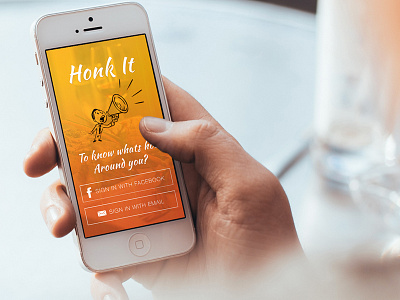 Honkit app application best. honkit interface ios iphone login mobile mobile ui ui