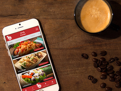Goody Kitchen android app booking design food ios mobile design recipes restaurant table ui ux