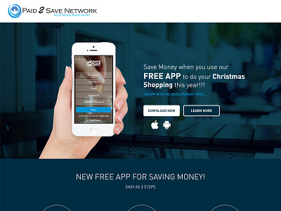 Paid2save deals design development landing page mobile app sale ui ux website