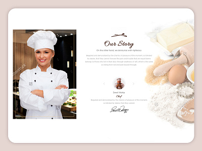 Our Story bakery cake design digital ecommerce flower online payment ui ux website