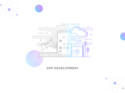 #Service-3 App Development Illustration android app development blank coding empty screen app icon illustration ios service