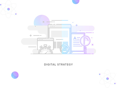 #Service-6 Digital Strategy Illustration app creative agency design digital agency services digital strategy icon illustration minimal ui ux web website