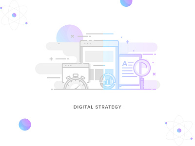#Service-6  Digital Strategy Illustration