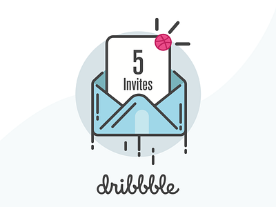 5 Dribbble Invites best design clean debut design designers graphic designer invite minimal mobile app design ui designer