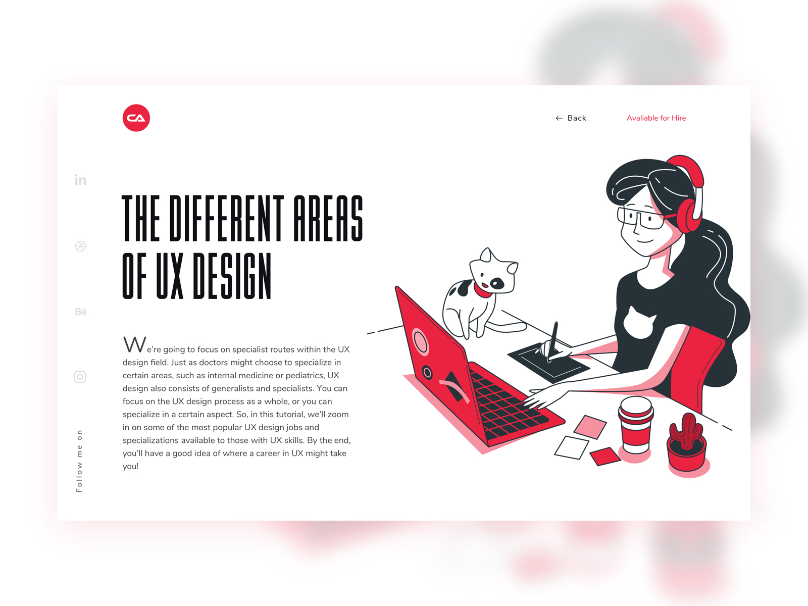 #Blog Page 1 The Different Areas Of UX Design By Ankit Bhatnagar On ...