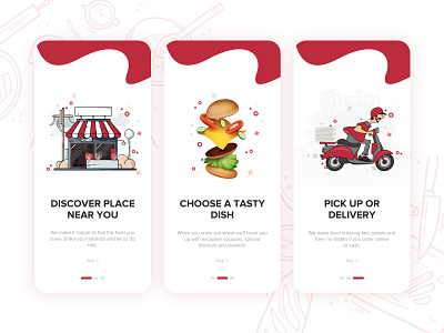 #4 Onboarding Concept - Restaurant Delivery app