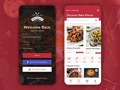 #4 Delivery app Landing screen concept