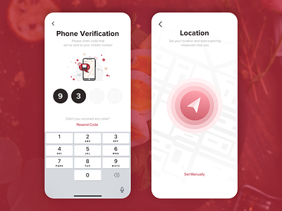 #5 Delivery app Verification and location screen concept animation app clean delivery app design food food app ios location location app location icon mobile app mobile app design mobile design mobile ui phone ui ux verification verified