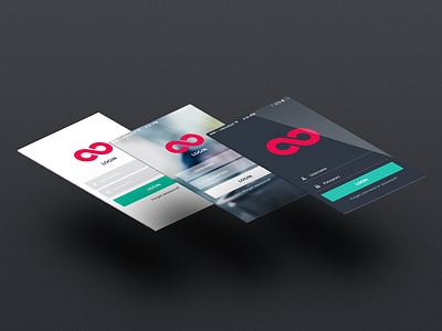 Login Screens! design flat ios7 iphone login login concept template ui set