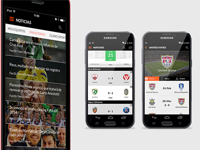 Fan10 App app design football