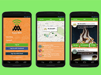 Swifi App app design promos stores wifi