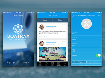 Boatrax App app board boatrax design