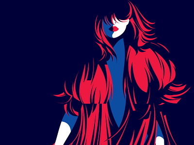 Margiela bold illustration inspired ladies minimal vector