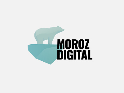 Moroz Digital arctic bear identity logo