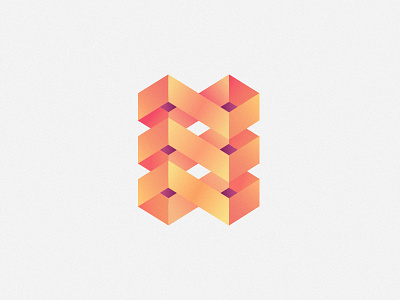Logotype For A Post Company boxes geometry identity logo post