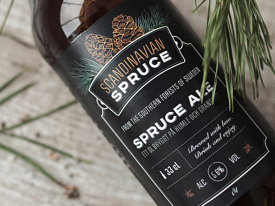 Spruce Craft Beer alcohol beer bottle craft logo package spruce ale typo