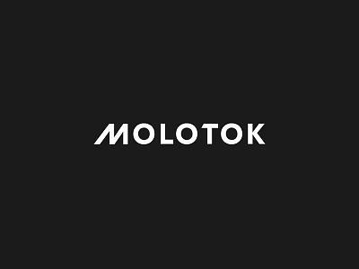 Molotok school bold clean geometric identity logo molotok school typo