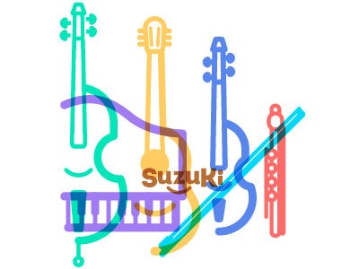 suzuki cello colombia flute guitar icons kids method music piano violin