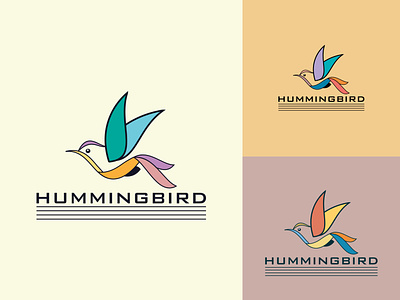 The Hummingbird bird icon bird logo humming bird hummingbird hummingbird logo illustration minimal