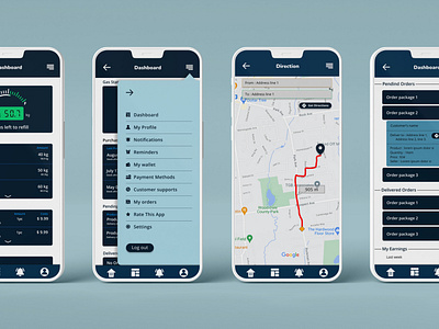 GAS purchasing App UI Design