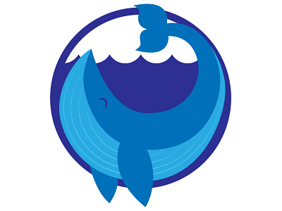 Whale Logo appicon illustrator logo whale