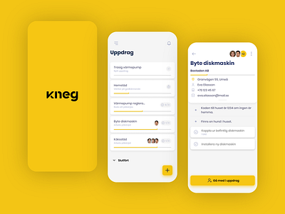 Kneg App app application figma illustrator mobile mobile app service service worker