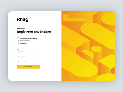 Kneg Login Page dashboard figma illustrator kneg login register user sign sign in sign up web