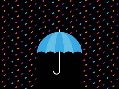 Umbrella illustrator notebook rain umbrella