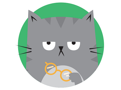 My code is always purrrfect cat code grumpy illustrator sticker