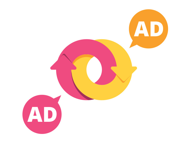 Ad Exchange illustrator ad-exchange exchange ads icon