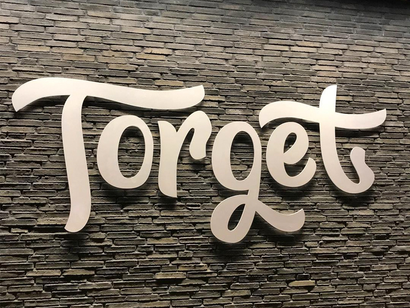 Torget coffee brickwall vector cafe logo