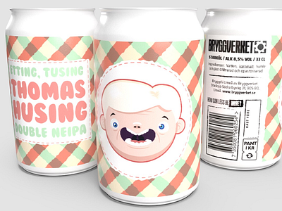 Jam jar beer label