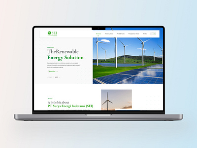 Renewable Energy company website design