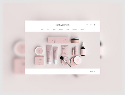 E-commerce cosmetics shop beauty cosmetic design ecommerce ui ux webdeisgn website