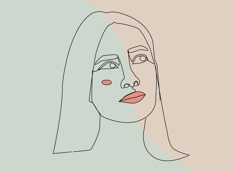 Face One Line Art By Graphic Infinite On Dribbble