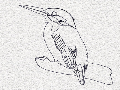 Bird one line art