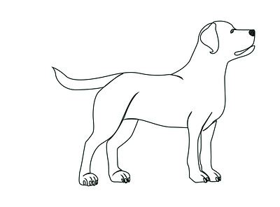 Dog again one line art branding china design fiverr flyer icon illustration line art logo one line art poster ui ux vector