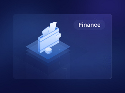 Finance - illustration for the blog post 2022 blockchain blue branding coins dark mode design finance finance icon finance illustration graphic design icon illustration money new technologies set technology wallet